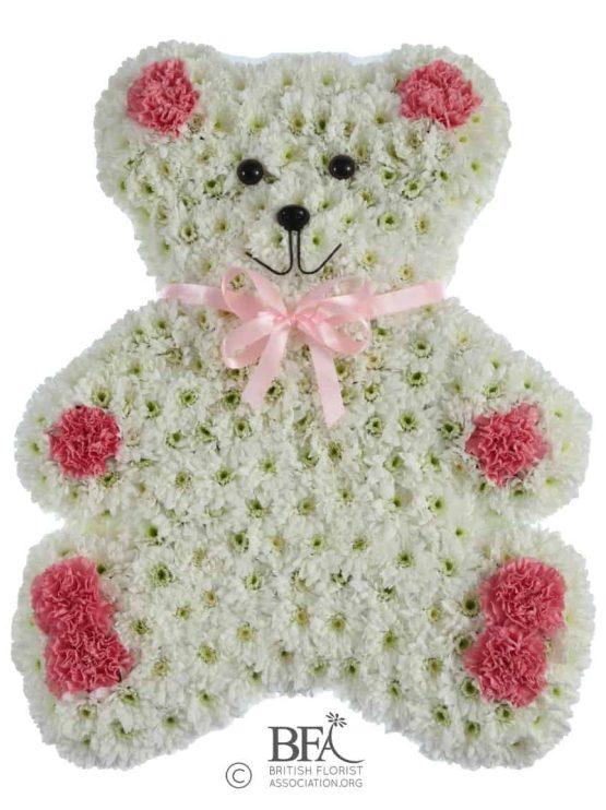 FC34-Flùr Flowers - Funerals - Brochure Teddy Bear (FC34)